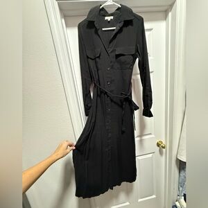 Max Studio Black Long Sleeve Dress